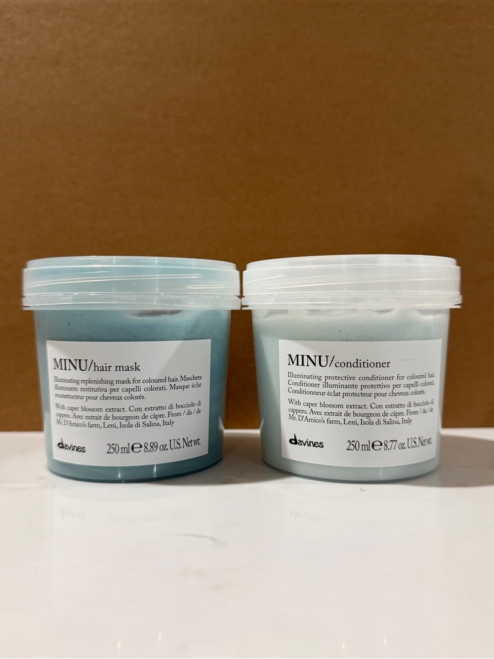 New & Authentic MINU Hair Mask & Conditioner Set